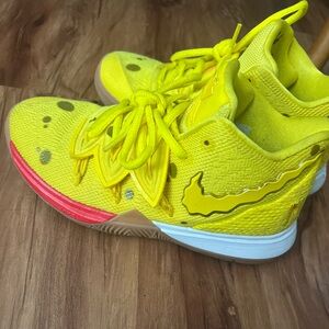 Nike Bright Yellow SpongeBob Athletic Shoes